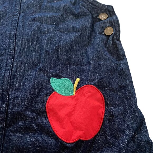 Cynthia Rowley Denim Apple Jumper Size 8 - Picture 2 of 5